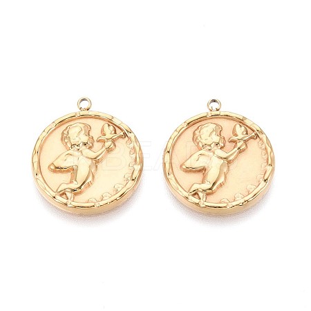 304 Stainless Steel Pendants STAS-N109-191G-1