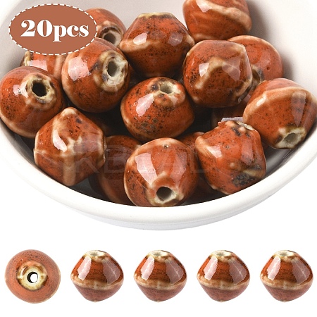 20Pcs Handmade Porcelain Beads PORC-YW0001-43E-1