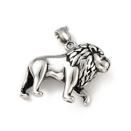 304 Stainless Steel Pendants STAS-E058-18AS-1