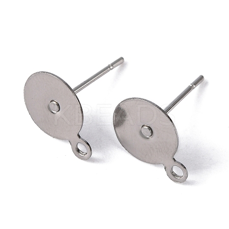 Non-Tarnish 304 Stainless Steel Stud Earring Findings LS-STAS-E029-2-1