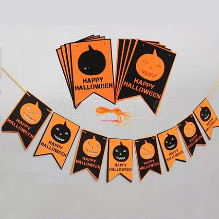 16Pcs 2 Color Flag Felt Ornaments LS-DIY-B054-02C-1