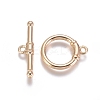 Brass Toggle Clasps KK-G381-06G-1