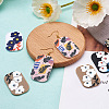 Biyun 16Pcs 8 Style Resin Pendants FIND-BY0001-08-6