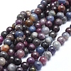 Natural Africa Red Corundum/Ruby and Sapphire Beads Strands G-D0010-01A-6mm-1