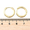 Brass Micro Pave Clear Cubic Zirconia Hoop Earrings EJEW-Z121-01G-5