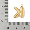 304 Stainless Steel Initial Pendants STAS-S186-12K-G-3