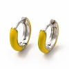 Enamel Hoop Earrings EJEW-G344-02P-2