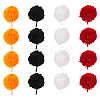 16Pcs 4 Colors Polyester Christmas Ball Ornament Accessories DIY-MA0006-37-1