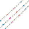 Brass Dapped Chains AJEW-Q153-03P-04-1
