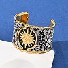 304 Stainless Steel Cuff Bangles for Women LS-BJEW-K285-01B-G-3