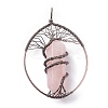 Natural Rose Quartz Big Pendants G-F702-02R-A-2
