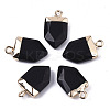 Natural White Jade Pointed Pendants G-N326-34A-1