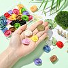 36Pcs 12 Colors Opaque Acrylic Beads SACR-CJ0001-84-4