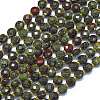 Natural Dragon Blood Beads Strands G-K389-B60-01-1