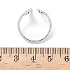 304 Stainless Steel Wing Open Cuff Rings for Women LS-RJEW-A086-05P-3