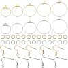 DIY Wire Wrap Ring Dangle Earring Making Kit DIY-UN0003-65-1