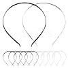 10Pcs 2 Colors Electrophoresis Hair Accessories Iron Hair Band Findings OHAR-TA0001-07-2