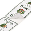50Pcs Christmas Square with Word Merry Christmas Roll Stickers DIY-M070-03D-3