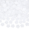 200Pcs 5-Petal Transparent Acrylic Bead Caps SACR-SP0001-45-1