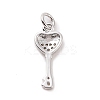 Brass Micro Pave Cubic Zirconia Pendants KK-C012-11P-2