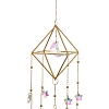 Geometric Metal Suncatchers Wall Hanging Decoration LS-HJEW-G018-01A-G-3
