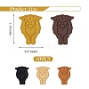 10Pcs 5 Colors Cartoon Cow Silicone Beads JX711A-2