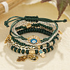 Acrylic Beaded Multi-strand Bracelets WG19AC5-09-1