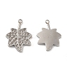 Non-Tarnish 304 Stainless Steel Pendant Rhinestone Settings STAS-F284-30P-1