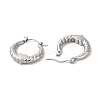 304 Stainless Steel Heart Hoop Earrings for Women EJEW-L237-05P-2