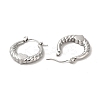 Non-Tarnish 304 Stainless Steel Heart Hoop Earrings for Women EJEW-L237-05P-2