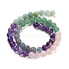 Natural Flower Amazonite & Amethyst & Flower Amazonite & Green Aventurine & Blue Aventurine Beads Strands G-B095-A01-02-4