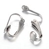 Tarnish Resistant 304 Stainless Steel Clip-on Earring Findings LS-X-STAS-G081-63P-1