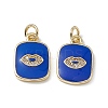 Brass Micro Pave Cubic Zirconia Charms KK-E068-VB436-1-2