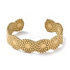 Ion Plating(IP) 304 Stainless Steel Cuff Bangles for Women BJEW-Z078-18G-2