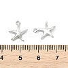 SHEGRACE Brass Starfish Charms XGR0169P-99P-3