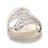 Rack Plating Brass Micro Pave Cubic Zirconia Pendants KK-I722-04P-W-2
