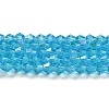 Transparent Electroplate Glass Beads Strands LS-GLAA-F029-4mm-D19-1