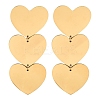 304 Stainless Steel Stud Earrings for Women EJEW-A116-01A-G-1