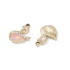UV Plating Alloy with Mixed Color Glass Rhinestone Pendants FIND-M018-33G-2