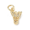 Brass Micro Pave Cubic Zirconia Pendants ZIRC-I356-37G-1