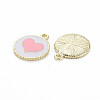 Alloy Enamel Pendants X-PALLOY-S181-039B-NR-3