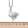 201 Stainless Steel Musical Note Heart Quote Pendant Necklaces LS-NJEW-K283-03P-3