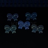 UV Plating Luminous Transparent Acrylic Beads OACR-P010-07B-4