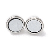 Brass Magnetic Clasps with Loops PALLOY-MC043-2P-3
