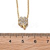 304 Stainless Steel Crystal Rhinestone Pendant Cable Chain Necklaces for Women NJEW-C062-01C-G-5