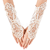 Polyester Long Paillette Embroidery Lace Gloves AJEW-WH20006-119A-1