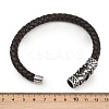 Braided Microfiber Leather Bracelets for Men Women BJEW-H631-01AS-02-5