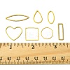 70Pcs 7 Styles Brass Geometric Linking Rings KK-FS0001-99-5