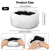 1Pc Faux Fur Fiber Yarn Warmer Headbands COHT-CY0001-01D-2
