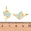304 Stainless Steel Enamel Pendants STAS-N115-01C-G-3